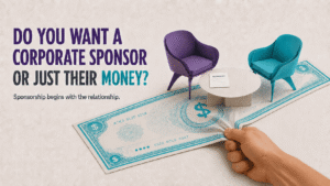 Do you want a corporate sponsor or just their money?