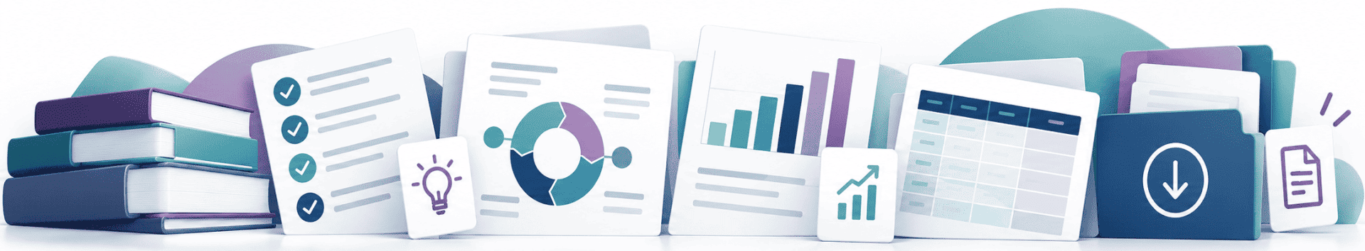 Collection of practical nonprofit consulting resources including checklists, guides, charts, worksheets, and downloadable tools.
