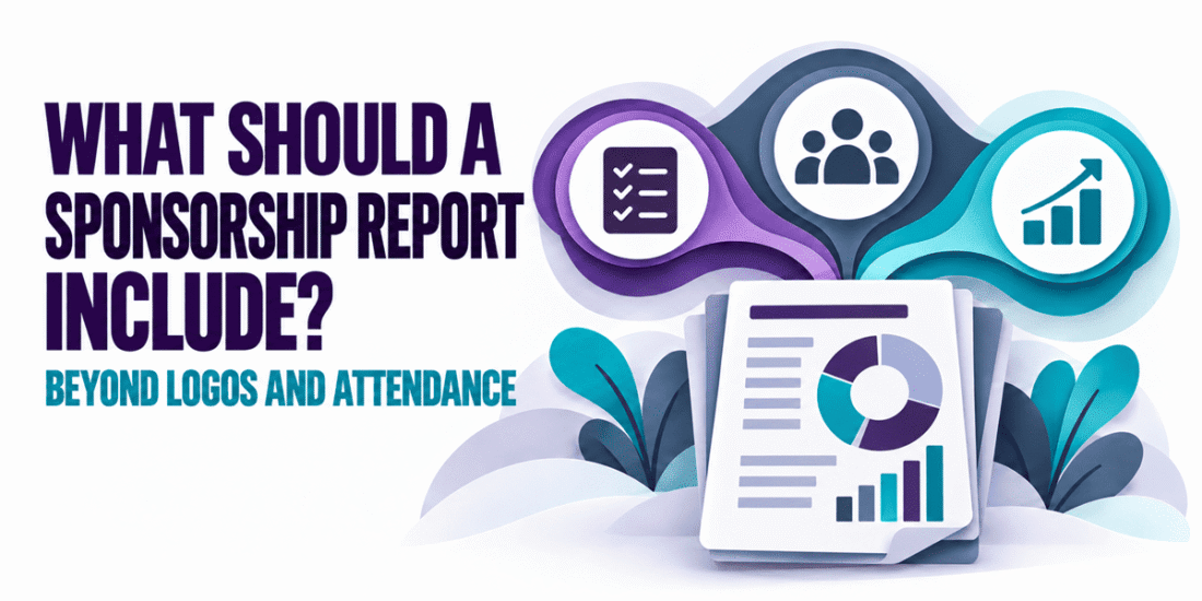 Sponsorship report connecting contractual fulfilment, audience interaction and sponsor value beyond logos and attendance.
